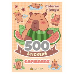 Libro 500 Stickers Capibaras
