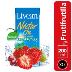 Caja 24 un. Néctar Livean Frutifrutilla 200 ml