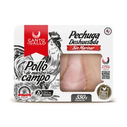 Pechuga de Pollo Deshuesada Canto del Gallo Sin Marinar 550 g