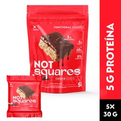 Barra Proteína NotSquare Coco Cubierto en Chocolate 150 g