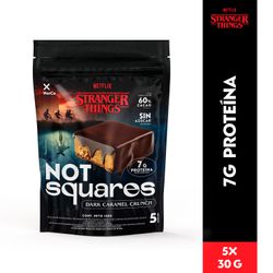 Barra de Proteína NotSquare Stranger Things Dark Caramel Crunch 30 g 5 un.