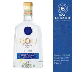 Pisco Bou Legado Pedro Jimenez 40° 750 cc