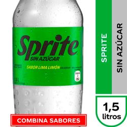 Bebida Sprite Sin Azúcar 1.5 L