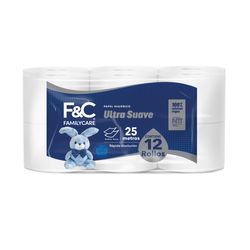 Papel Higiénico Family Care Doble Hoja 25 m 12 un.