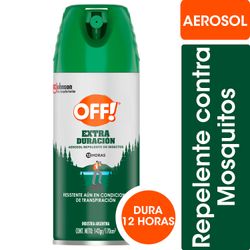 Repelente para Mosquitos OFF! Extra Duración en Aerosol 170 ml