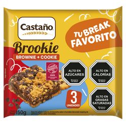 Brownie Galleta Brookie Bts Castaño 3 un.