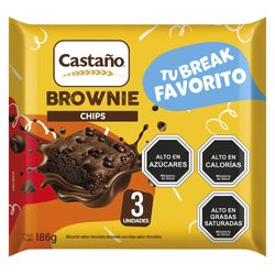 Brownie Chips Bts Castaño 3 un.