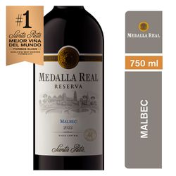 Vino Santa Rita Medalla Real Reserva Malbec 750 cc