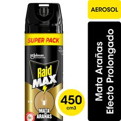 Insecticida Raid Max Mata Arañas Aerosol 450 ml
