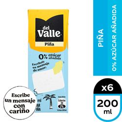 Pack 6 un. Néctar Piña 0% Azúcar Añadida 200 ml