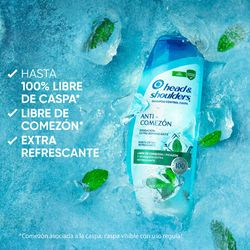 Shampoo Head & Shoulders Anti-Comezón con Menta 375 ml