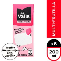 Pack 6 un. Néctar Frutilla 200 ml