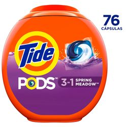 Detergente Cápsulas Tide Pods Spring Meadow 76 un.