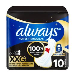 Toallas Higiénicas Always Noches Tranquilas 10 un.