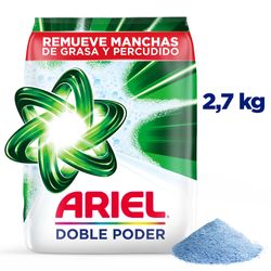 Detergente Polvo Ariel Doble Poder 2.7 kg
