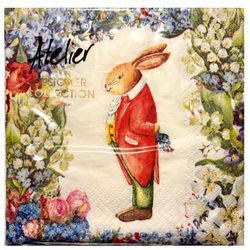 Servilleta Conejo Formal 20 un.