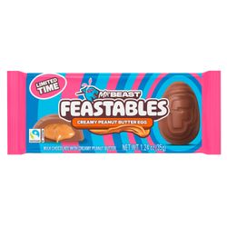 Huevo de Chocolate Feastables Mr Beast con Mantequilla de Maní