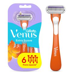 Máquina Depilatoria Venus Extra Suave 6 un.