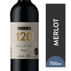 Vino Santa Rita Gran 120 merlot 700 cc