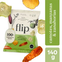 Chips Flip Camote, Zanahoria y Manzana 140 g