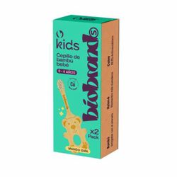 Cepillo de Dientes para Bebé Biobrands Bambú 2 un.