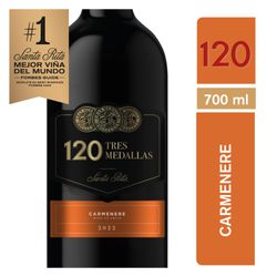 Vino Santa Rita 120 3 Medallas Carmenere 700 cc