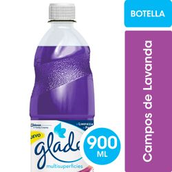 Limpiador de Multisuperficies Glade Campos de Lavanda Botella 900 ml