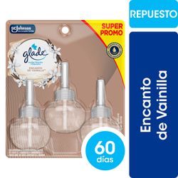 Desodorante Ambiental Glade Aceites Naturales Vainilla Repuesto x3 21 ml