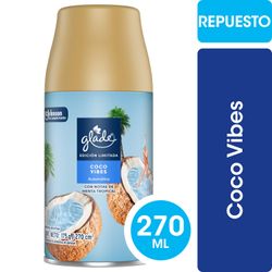 Desodorante Ambiental Glade Automático Repuesto Coco 270 ml