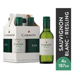 Pack 4 un. Vino Carmen Sauvignon Blanc 187 cc