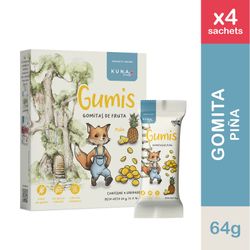 Gomitas de Fruta Kuna Foods Gumis de Piña 4 un.