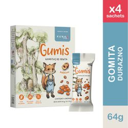 Gomitas de Fruta Kuna Foods Gumis de Durazno 4 un.