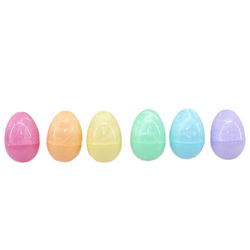 Pack 6 Cápsulas Huevo Colores 5.3 x 8 cm