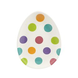 Plato de Dolomita Forma de Huevo Pascua 10.5 x 2 x 14 cm