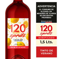 Cóctel de Vino 120 Spritz Tinto Verano 6° 1500 cc