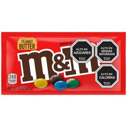 Chocolates M&M's con Leche y Mantequilla de Maní 47 g
