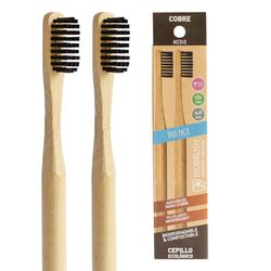 Cepillo de Dientes Biobrush Medio Negro 2 un.