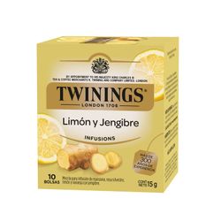 Infusión Twinings Lemon And Ginger 10 un. 15 g