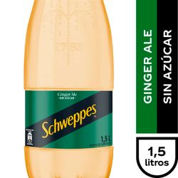 Bebida Ginger Ale Schweppes Sin Azúcar 1.5 L