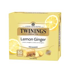 Infusión Twinings Limón y Jengibre 50 Bolsas