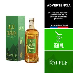 Licor de Pisco Alto del Carmen Manzana 35° 750 cc
