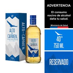 Pisco Alto del Carmen Reservado 40° Botella 750 cc