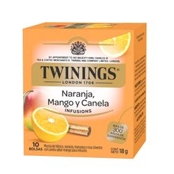 Infusión Aromatizada Twinings Naranja, Canela y Mango 10 un.