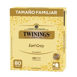 Té Negro Twinings Earl Grey 80 un.