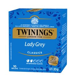 Té Negro Twinings Lady Grey con Cáscara de Naranja y Limón 10 un.