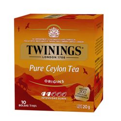 Té Negro Twinings Pure Ceylon 10 un.