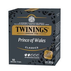 Té Negro Twinings Prince Of Wales 10 un.