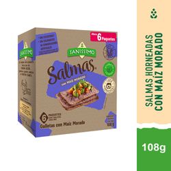 Galletas Salmas Linaza y Chía 108 g 6 Paquetes