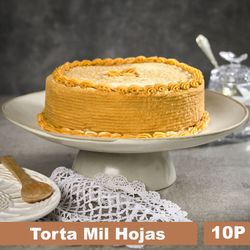 Torta Mil Hojas Manjar Mediana
