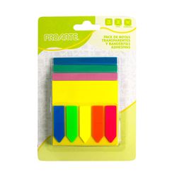 Block de Notas Adhesivas Plásticas 5 Colores Proarte